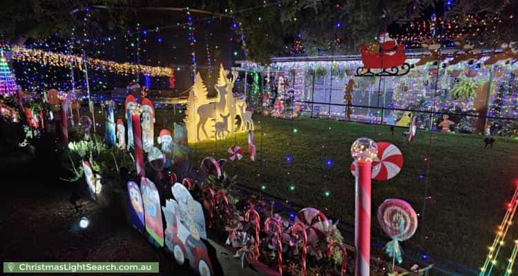 Christmas Light display at 29 Gluyas Street, Farrer