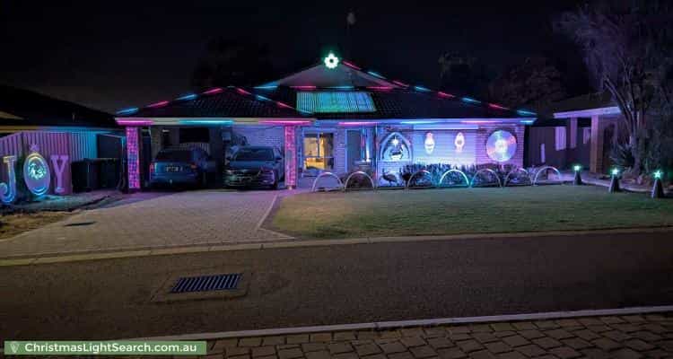 Christmas Light display at 67 Burton Retreat, Stratton