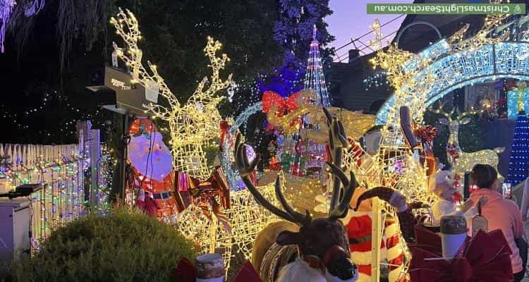 Christmas Light display at 29 Shaftsbury Street, Coburg