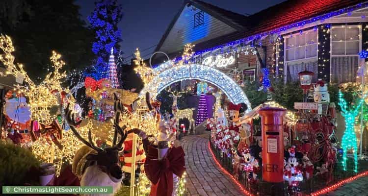 Christmas Light display at 29 Shaftsbury Street, Coburg