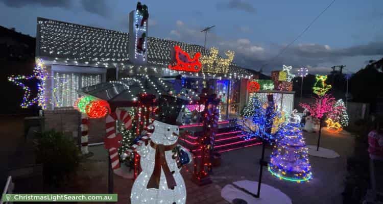 Christmas Light display at 6 Bounty Street, Warrane