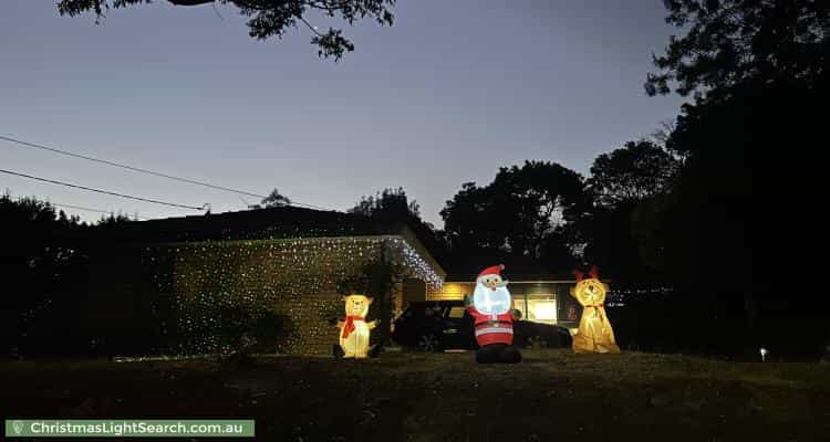 Christmas Light display at 23 Saint Georges Crescent, Croydon