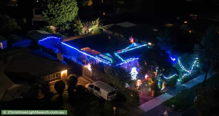 Christmas Light display at 4 Plymouth Street, Glen Waverley