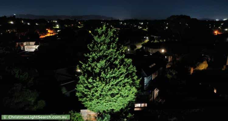 Christmas Light display at 4 Plymouth Street, Glen Waverley