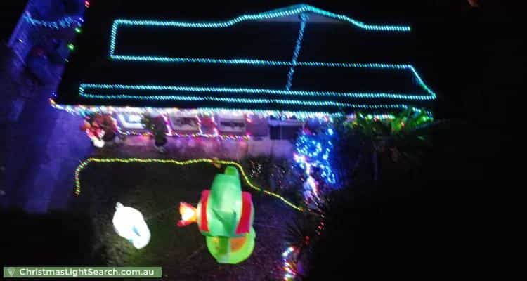 Christmas Light display at 4 Plymouth Street, Glen Waverley