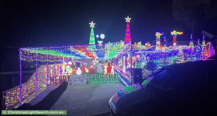 Christmas Light display at 11 Kristina Court, Pakenham