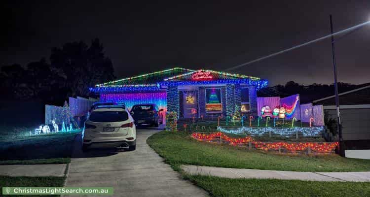 Christmas Light display at 3 Mahoney Drive, Campbelltown