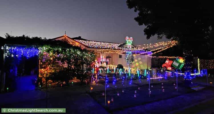 Christmas Light display at 4 Gilmore Street, Pakenham
