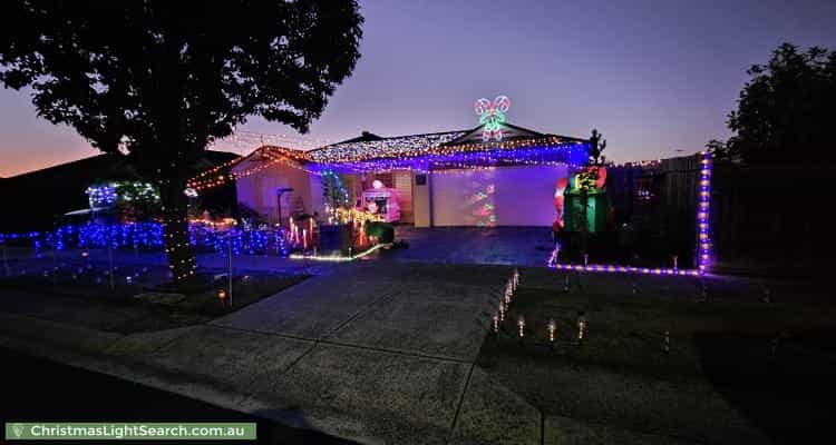 Christmas Light display at 4 Gilmore Street, Pakenham