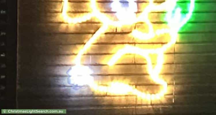 Christmas Light display at 4 Mera Street, Guildford