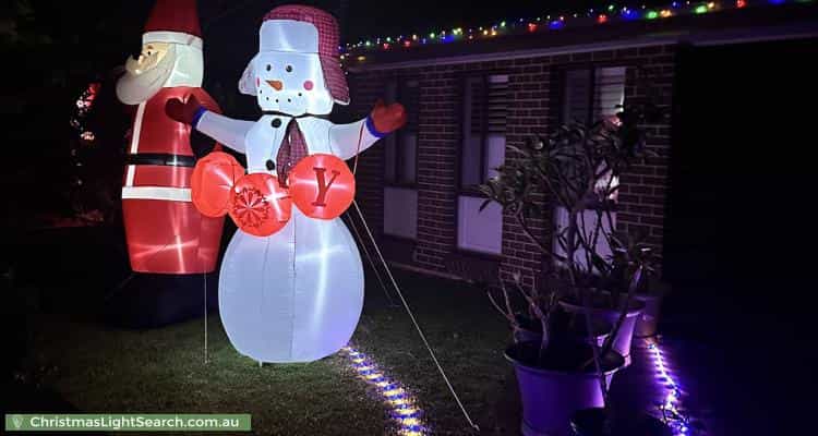 Christmas Light display at 4 Mera Street, Guildford