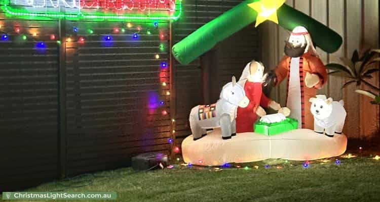 Christmas Light display at 4 Mera Street, Guildford