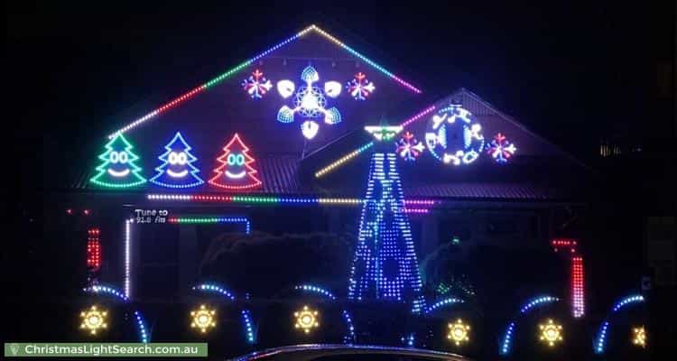 Christmas Light display at 83 Francis Street, Ascot Vale