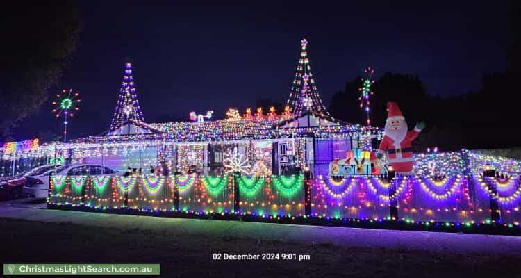 Christmas Light display at 18 Balmoral Way, Pakenham