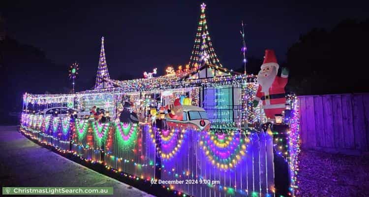 Christmas Light display at 18 Balmoral Way, Pakenham