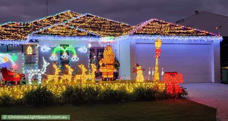 Christmas Light display at 23 Elwell Street, Secret Harbour