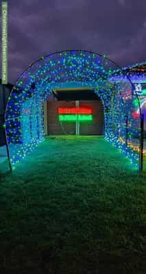 Christmas Light display at 23 Elwell Street, Secret Harbour