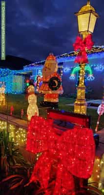 Christmas Light display at 23 Elwell Street, Secret Harbour