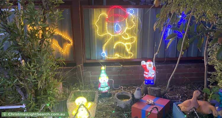 Christmas Light display at 61 Warrawee Circuit, Frankston