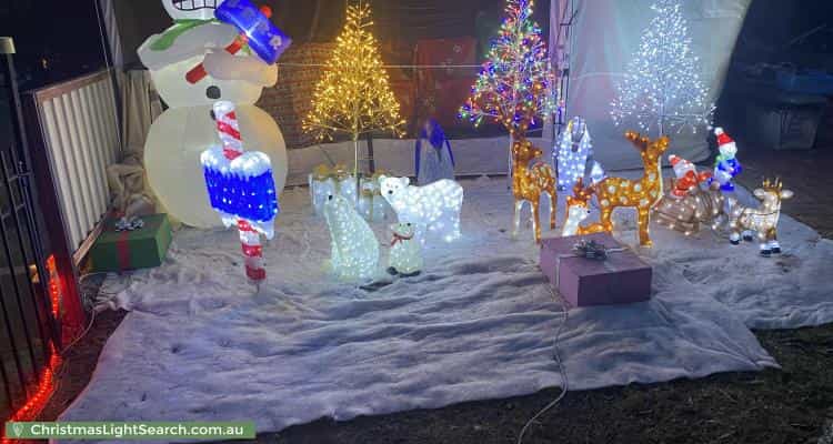 Christmas Light display at 61 Warrawee Circuit, Frankston