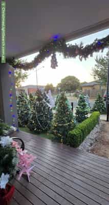Christmas Light display at 22 Goldsworthy Drive, Fraser Rise