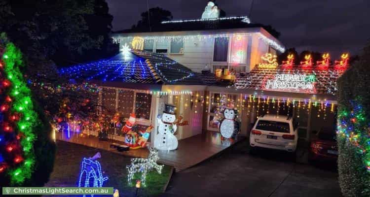 Christmas Light display at 6 Kubba Road, Ringwood North