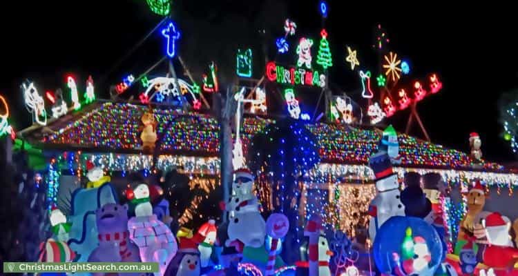 Christmas Light display at 1 Snowdon Street, West Beach
