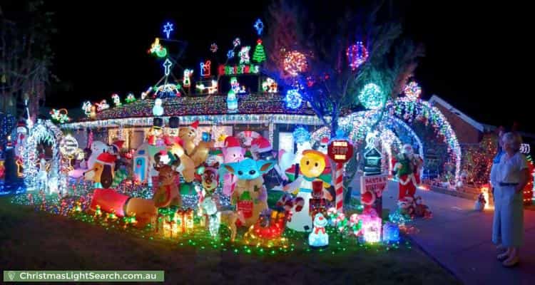 Christmas Light display at 1 Snowdon Street, West Beach