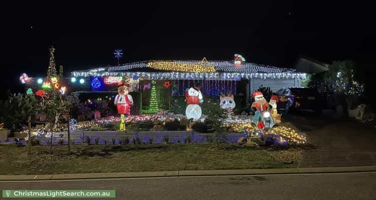 Christmas Light display at 15 Kosmina Crescent, Hillbank