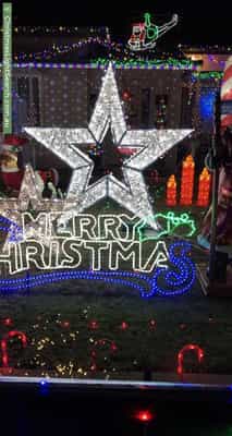 Christmas Light display at 9 Kinnaird Avenue, Richmond