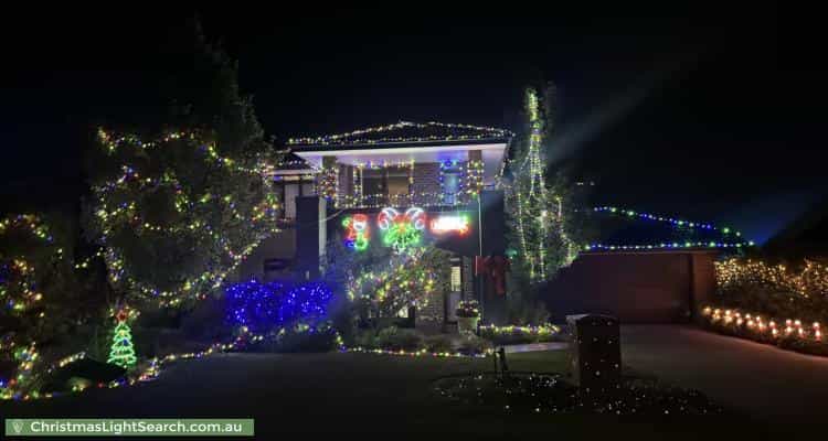 Christmas Light display at 6 Wynnewood Court, Templestowe
