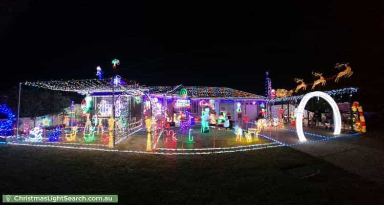 Christmas Light display at 41 Wildflower Crescent, Hoppers Crossing