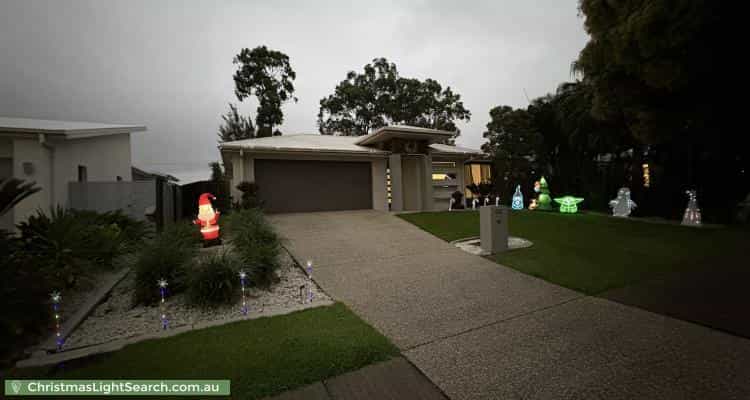 Christmas Light display at 62 Picnic Creek Drive, Coomera