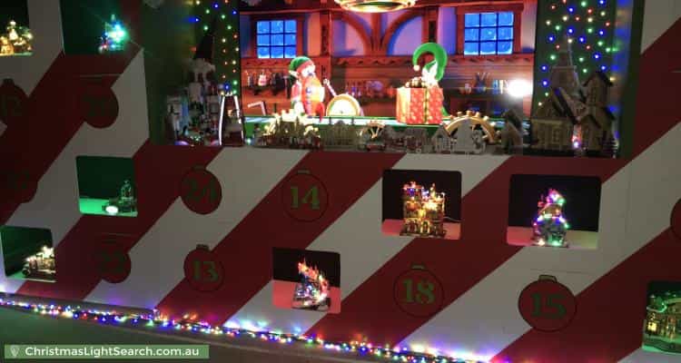 Christmas Light display at 20 Meehan Road, Cromer