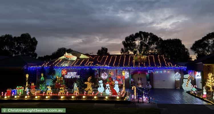 Christmas Light display at 11 Shearer Close, Sydenham