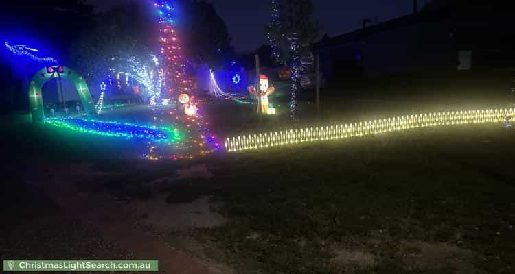 Christmas Light display at 19 Maranboy Street, Fisher