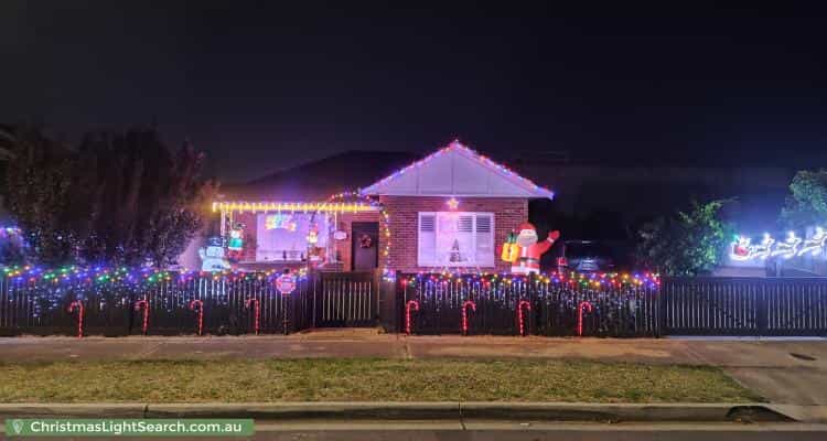 Christmas Light display at 2 Farman Avenue, Hendon