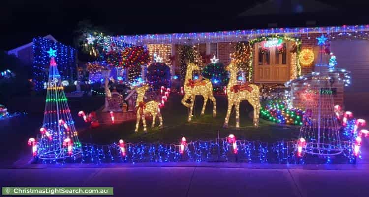 Christmas Light display at 19 Crowder Circuit, Stirling