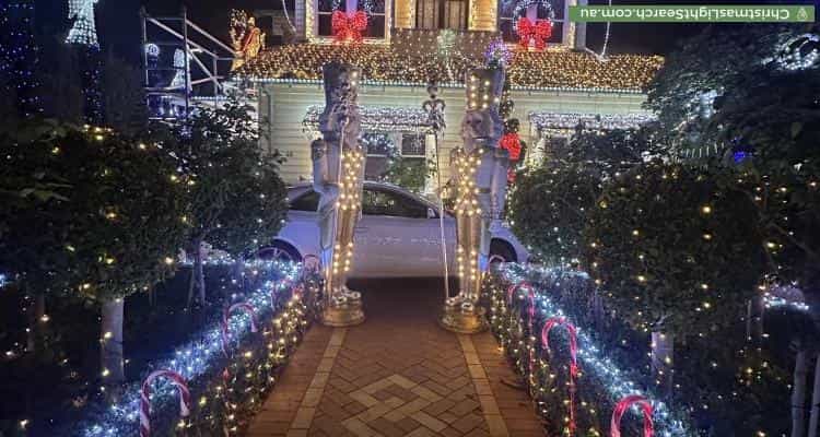 Christmas Light display at 46 Briggs Street, Caulfield