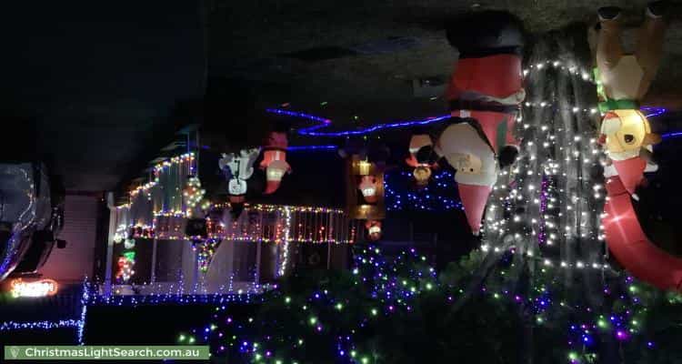 Christmas Light display at 63 Marrett Drive, Ingle Farm