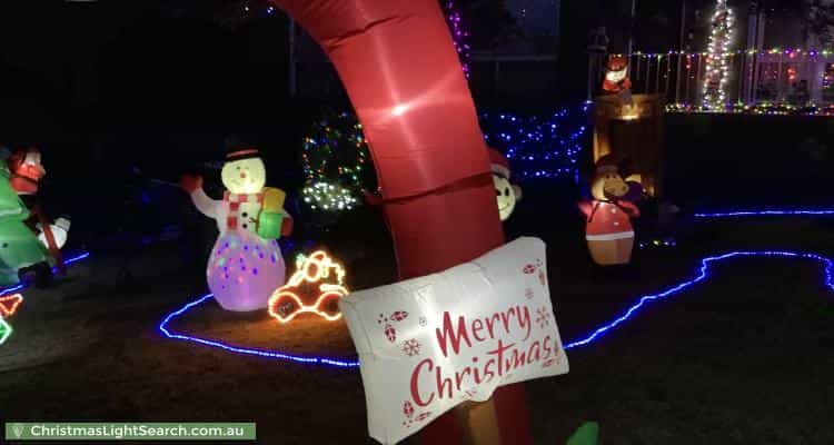 Christmas Light display at 63 Marrett Drive, Ingle Farm