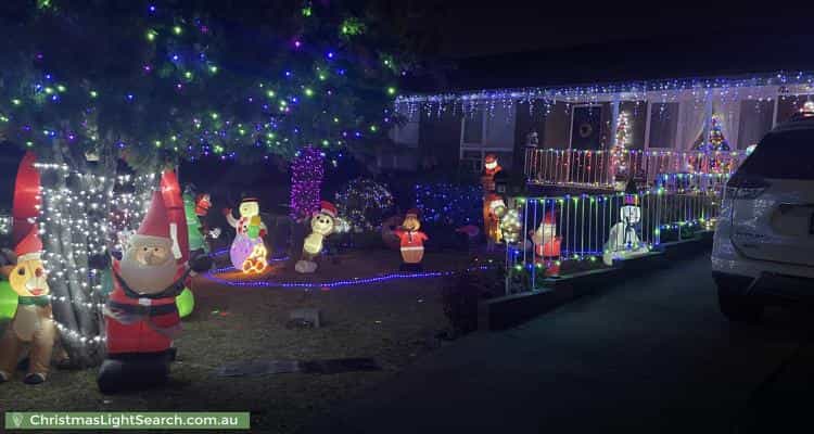Christmas Light display at 63 Marrett Drive, Ingle Farm