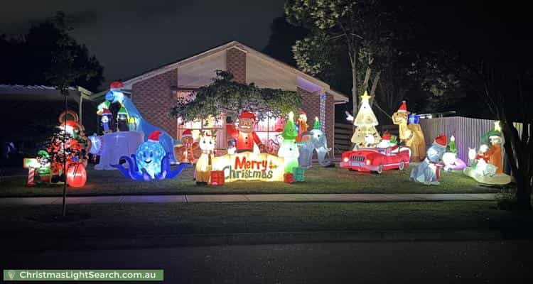 Christmas Light display at 100 Lakesfield Drive, Lysterfield