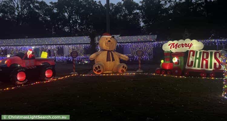 Christmas Light display at 44-48 Pioneer Drive, Logan Village