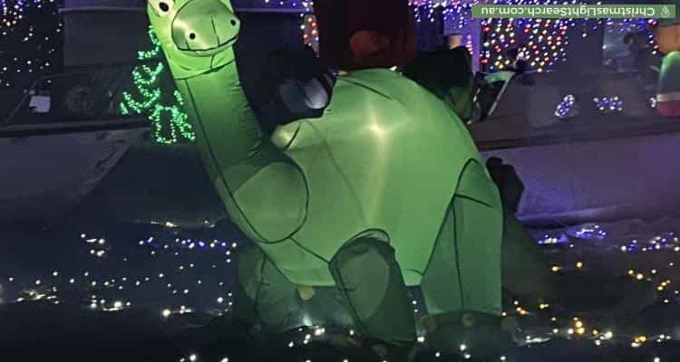 Christmas Light display at 44-48 Pioneer Drive, Logan Village