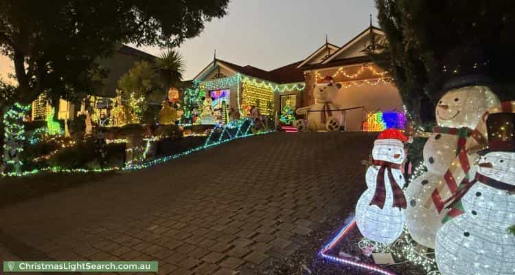 Christmas Light display at 13 Falcon Drive, Hewett