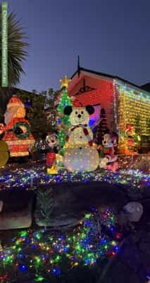 Christmas Light display at 13 Falcon Drive, Hewett