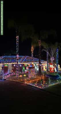 Christmas Light display at 23 Jindinga Way, Wanneroo