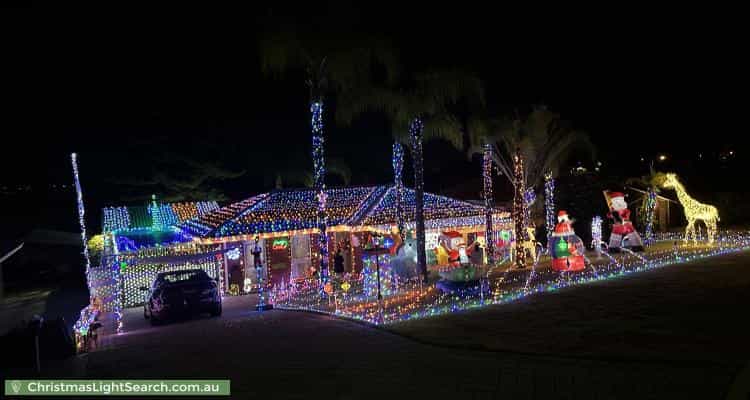 Christmas Light display at 23 Jindinga Way, Wanneroo
