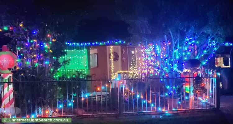 Christmas Light display at 27 Lawson Street, Campbelltown